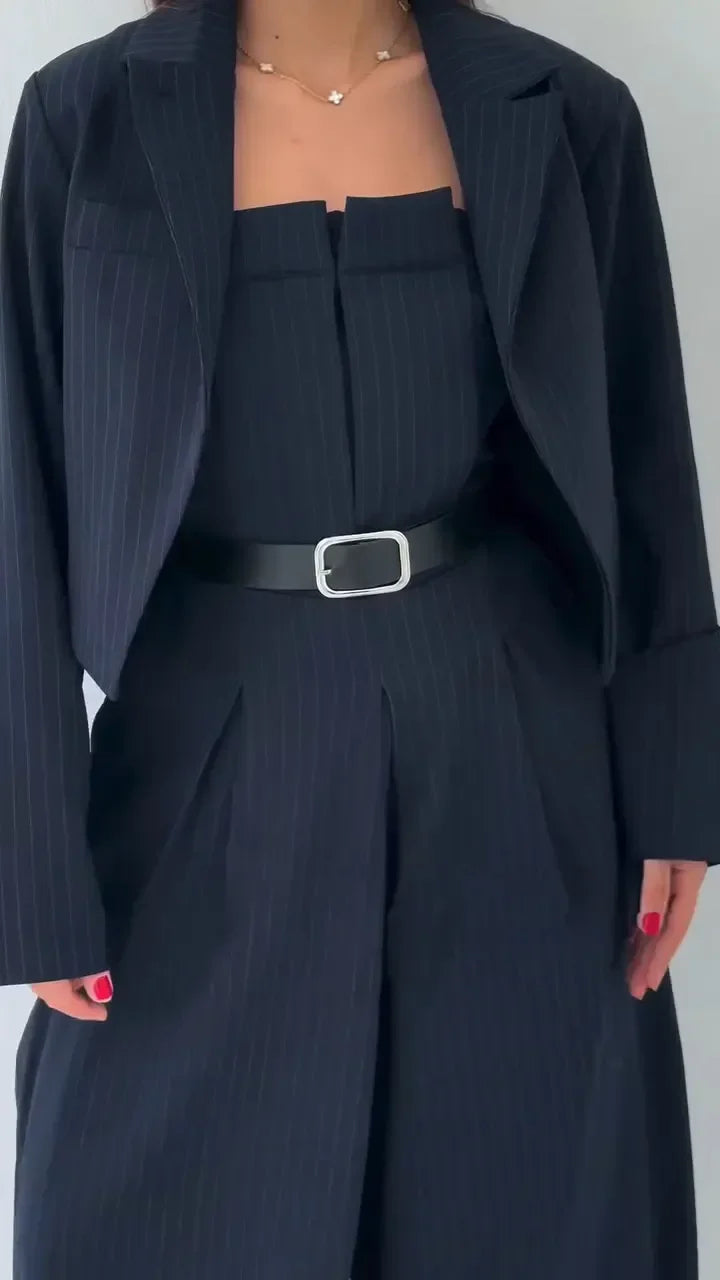 Eclat™ -Damen Ensemble Bustier + Jacke – Eleganter & Trendiger Stil