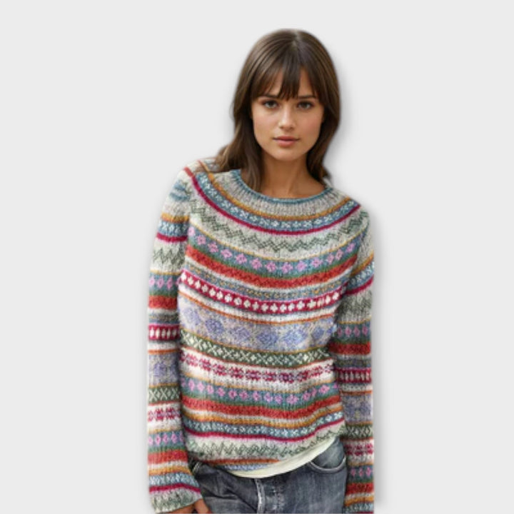 Manonin - Casual & Cozy striped sweater