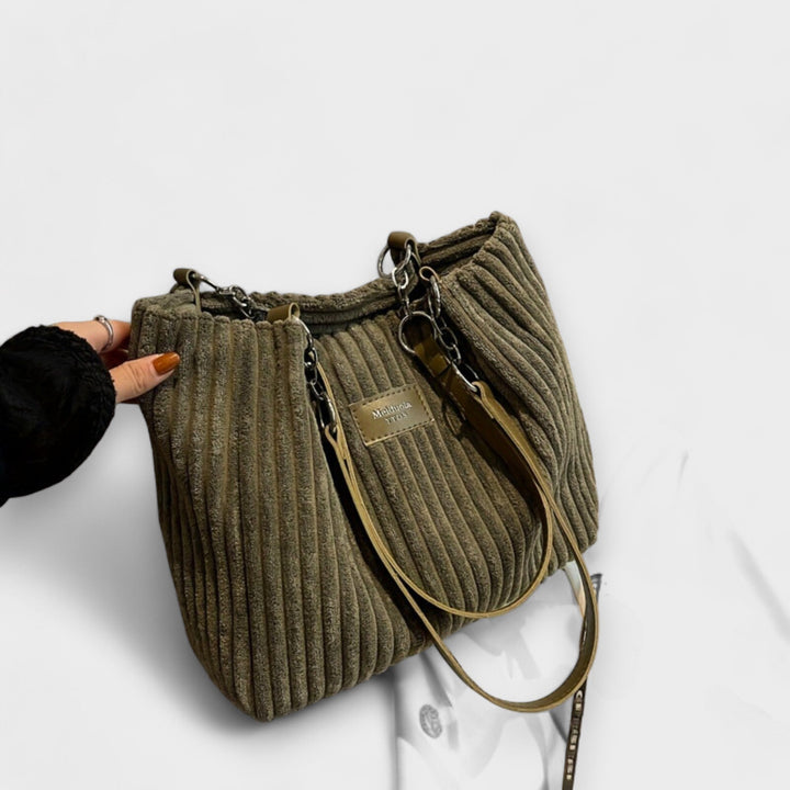 Lora. - Soft Corduroy Shoulder Bag