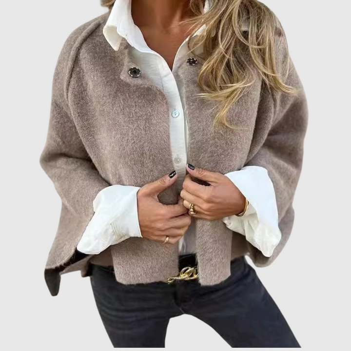 Elise™ | Short Coat with Chic Flared Sleeves