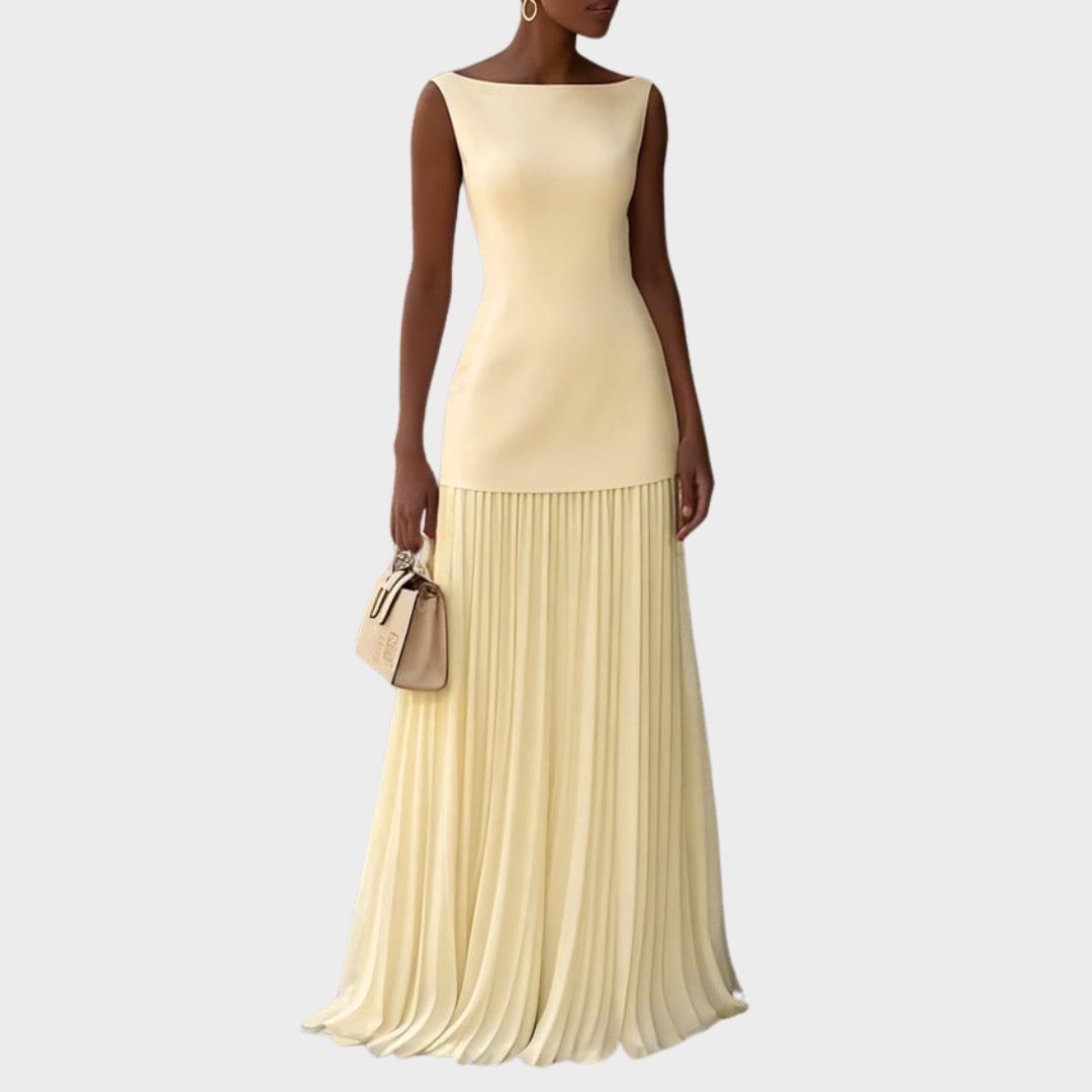 Serena – Pleated Maxi Dress