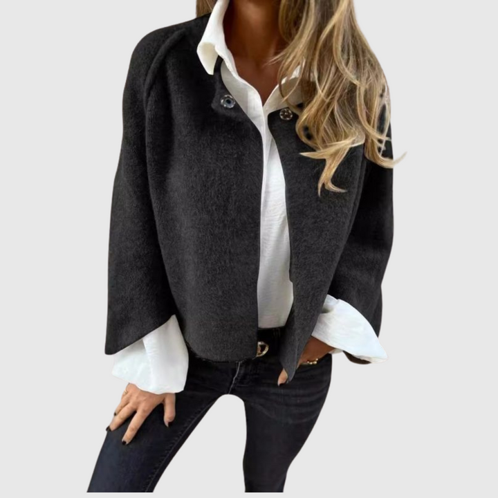 Elise™ | Short Coat with Chic Flared Sleeves