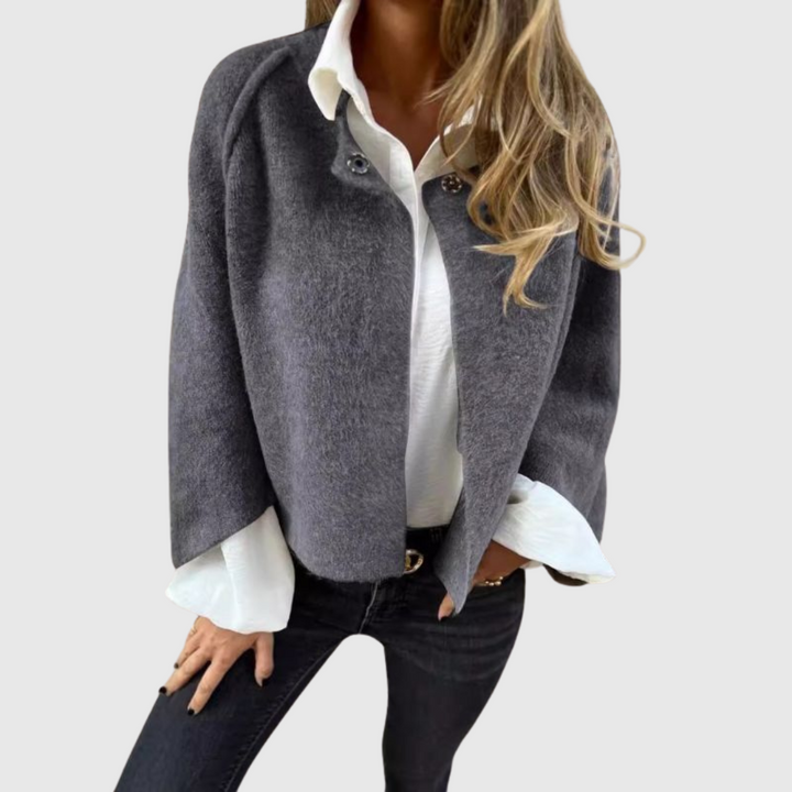 Elise™ | Short Coat with Chic Flared Sleeves