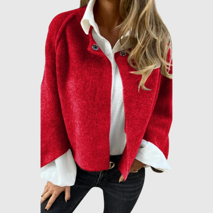 Elise™ | Short Coat with Chic Flared Sleeves