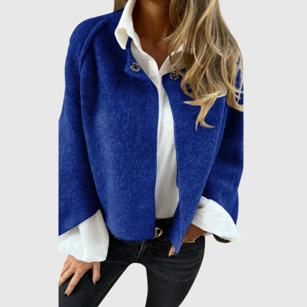 Elise™ | Short Coat with Chic Flared Sleeves