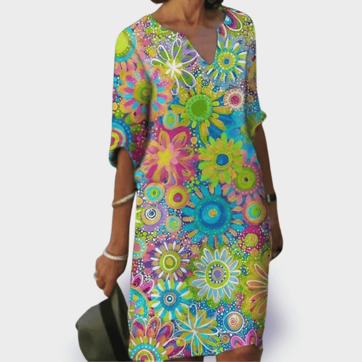 Emilia | Floral dress made of premium fabric