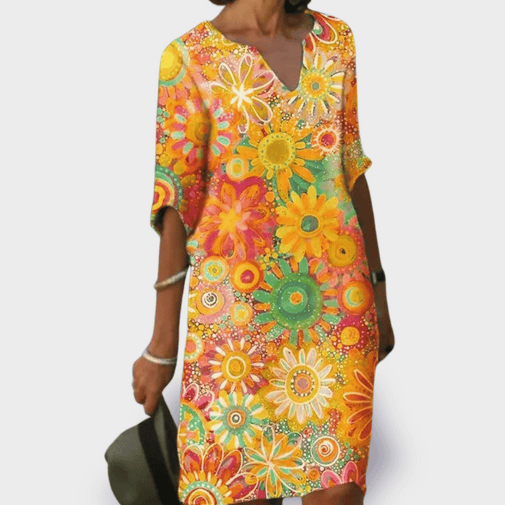 Emilia | Floral dress made of premium fabric