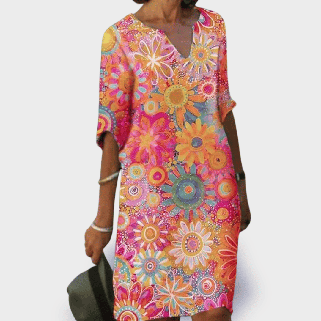 Emilia | Floral dress made of premium fabric