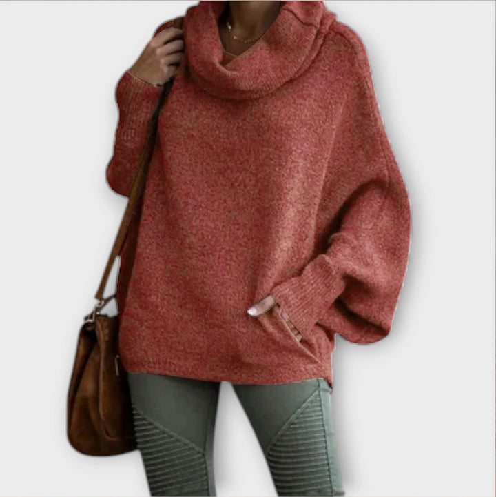 Ulrike - Elegant women's sweater in tortoiseshell