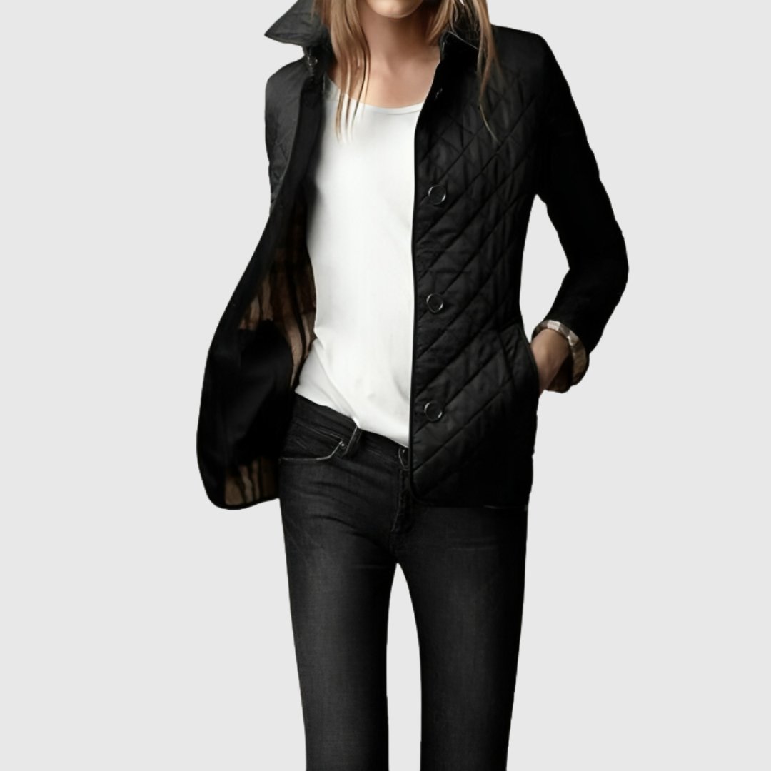 Emily | Women’s Quilted Button-Up Jacket