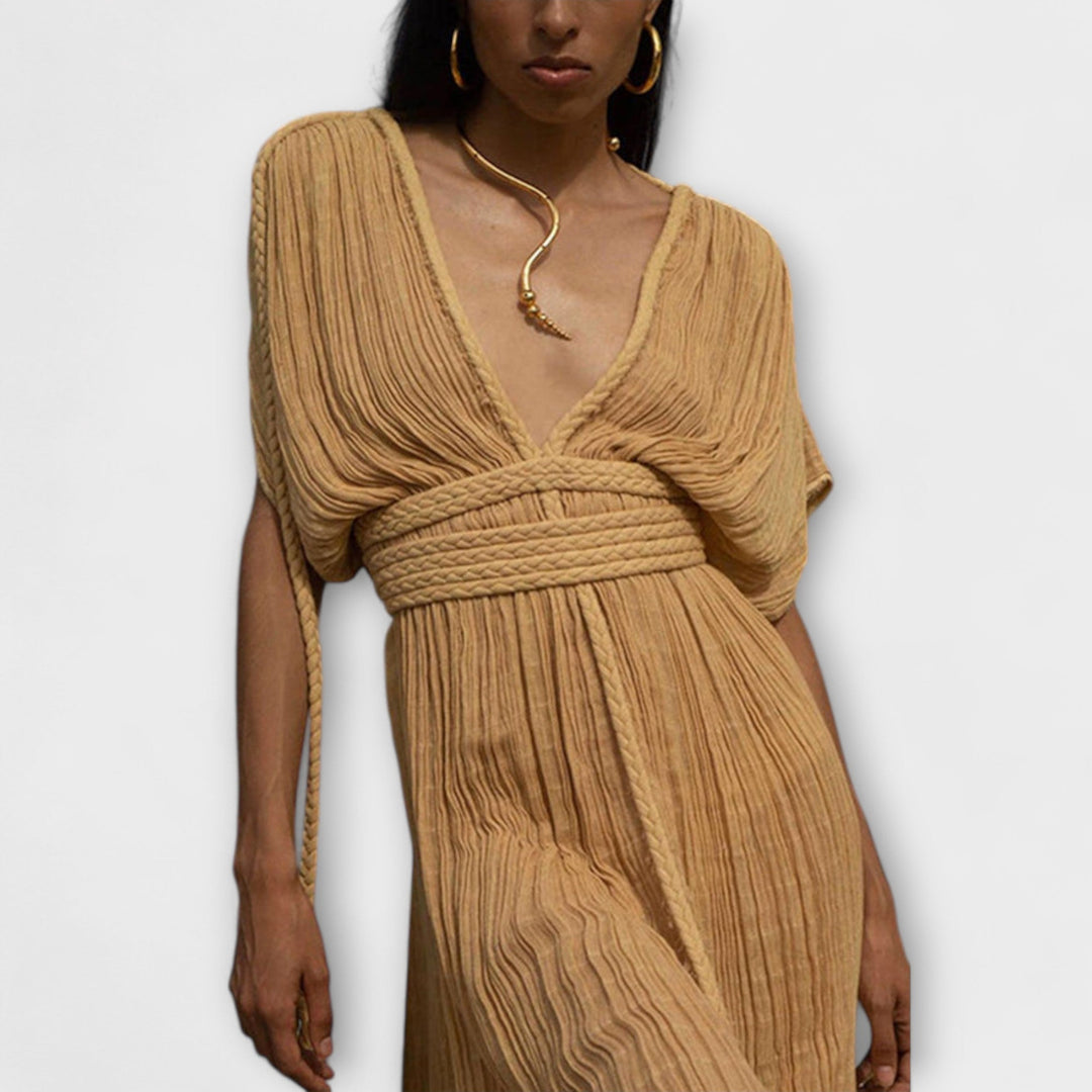 Greek style kimono maxi dress