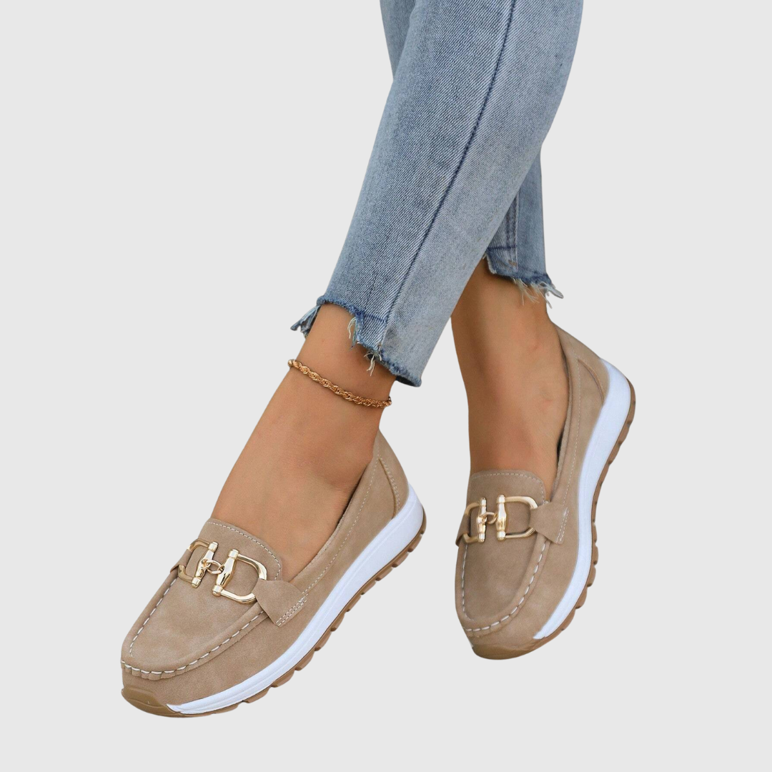 Ellie | Flat Buckle Loafers