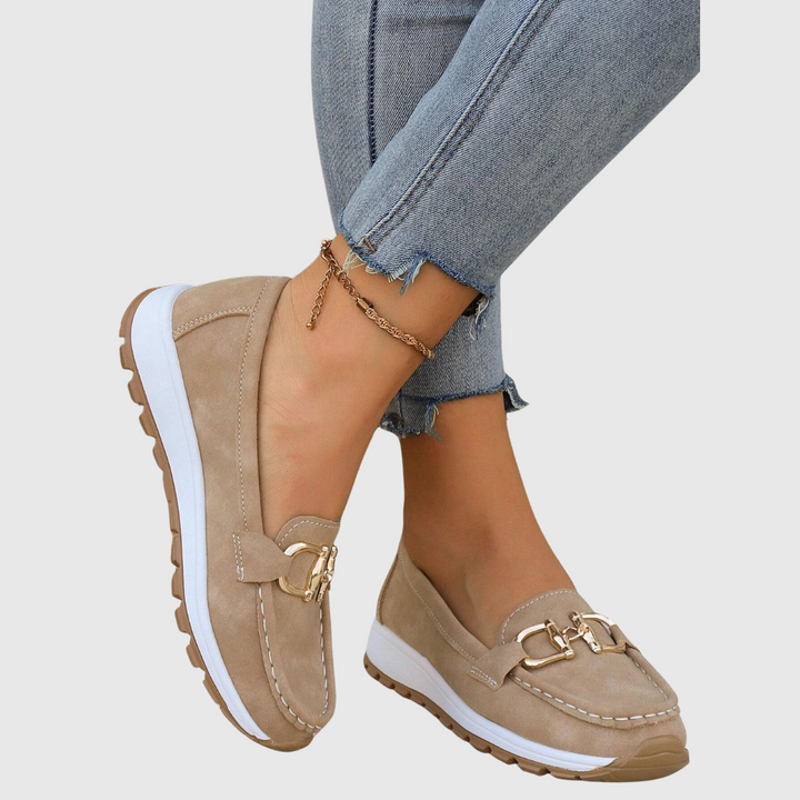 Ellie | Flat Buckle Loafers