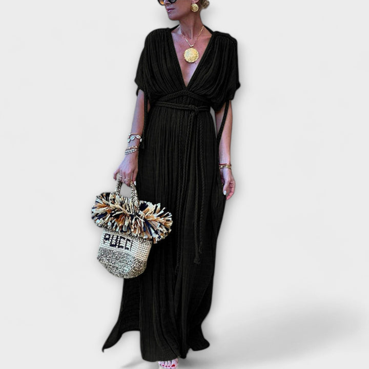 Greek style kimono maxi dress