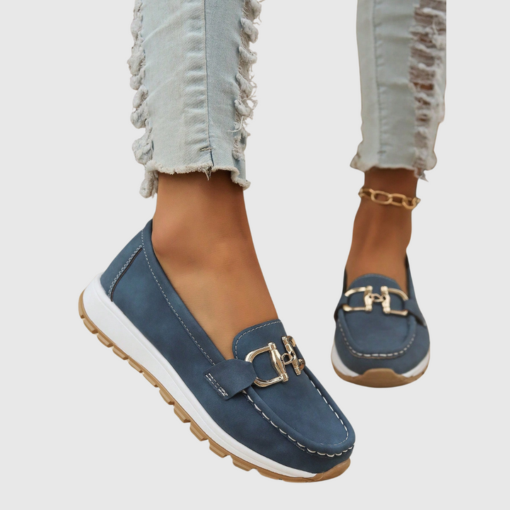 Ellie | Flat Buckle Loafers