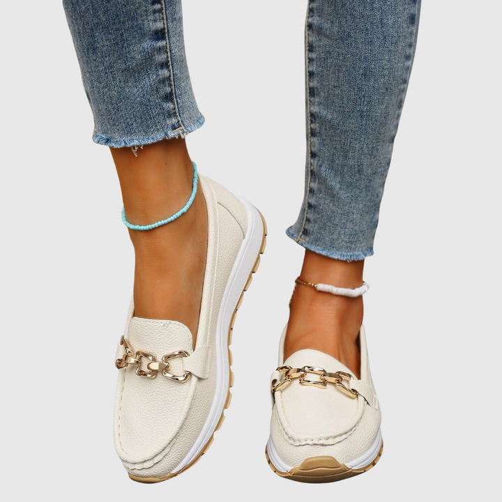 Ellie | Flat Buckle Loafers