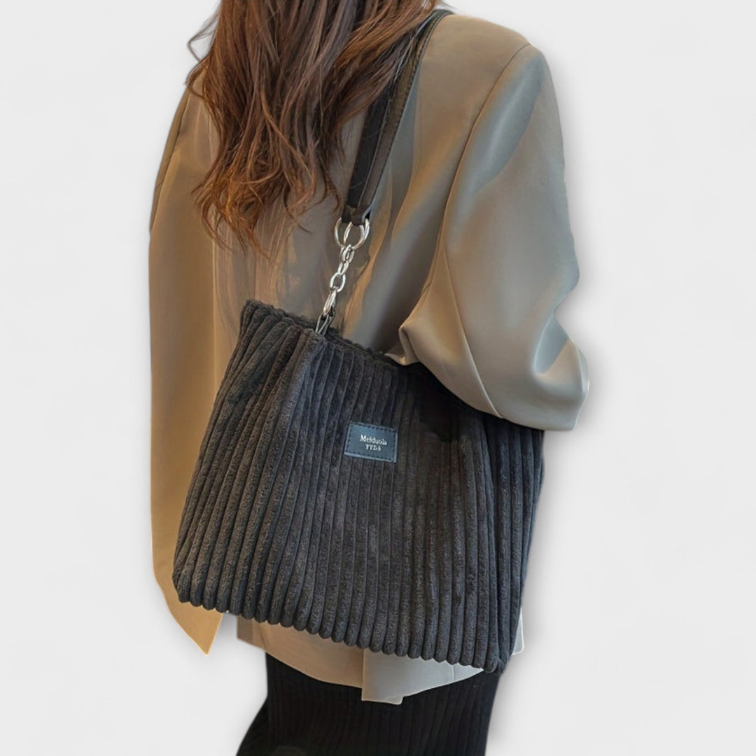 Lora. - Soft Corduroy Shoulder Bag