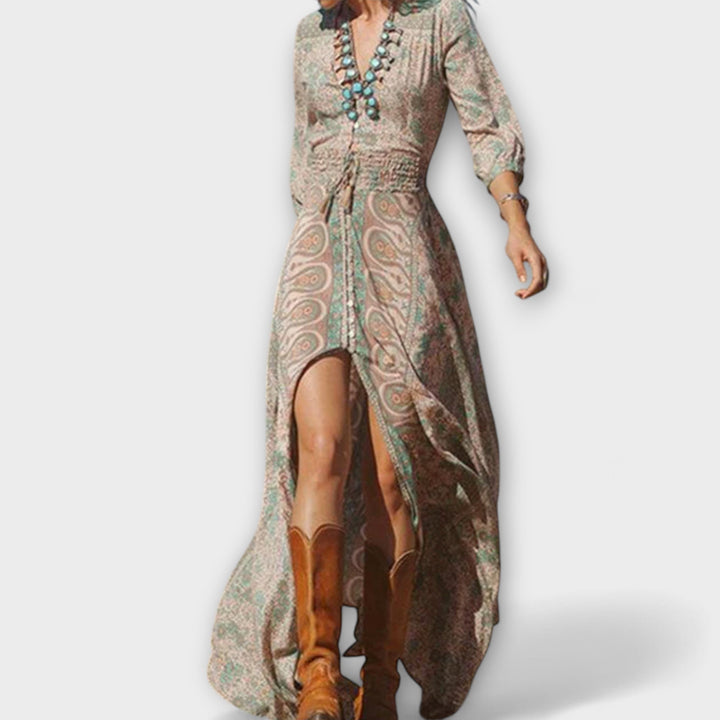 Casual bohemian maxi dress