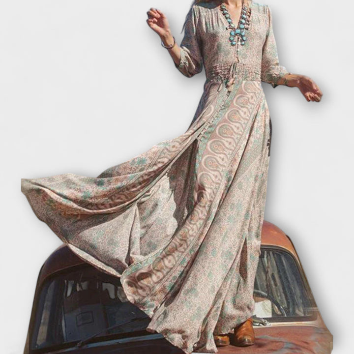 Casual bohemian maxi dress