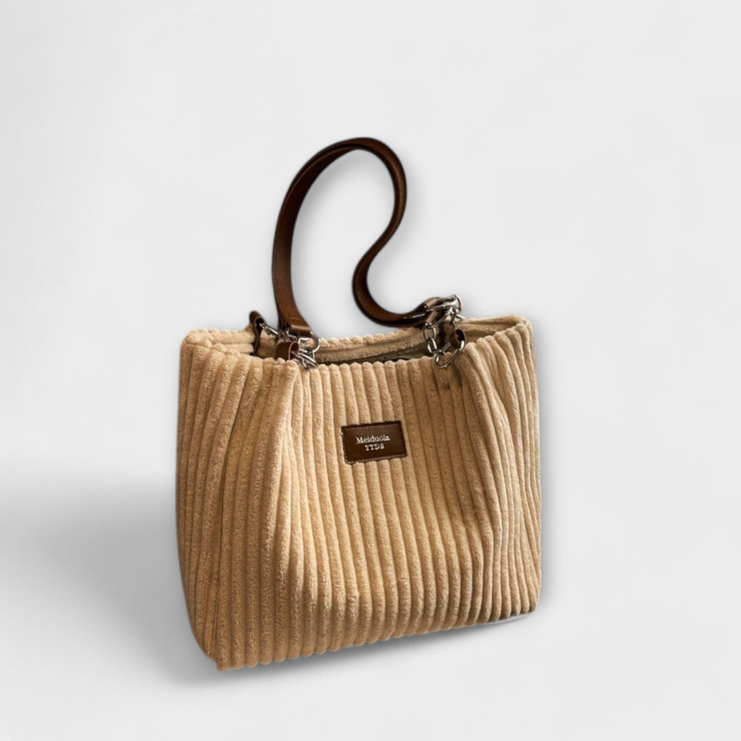 Lora. - Soft Corduroy Shoulder Bag