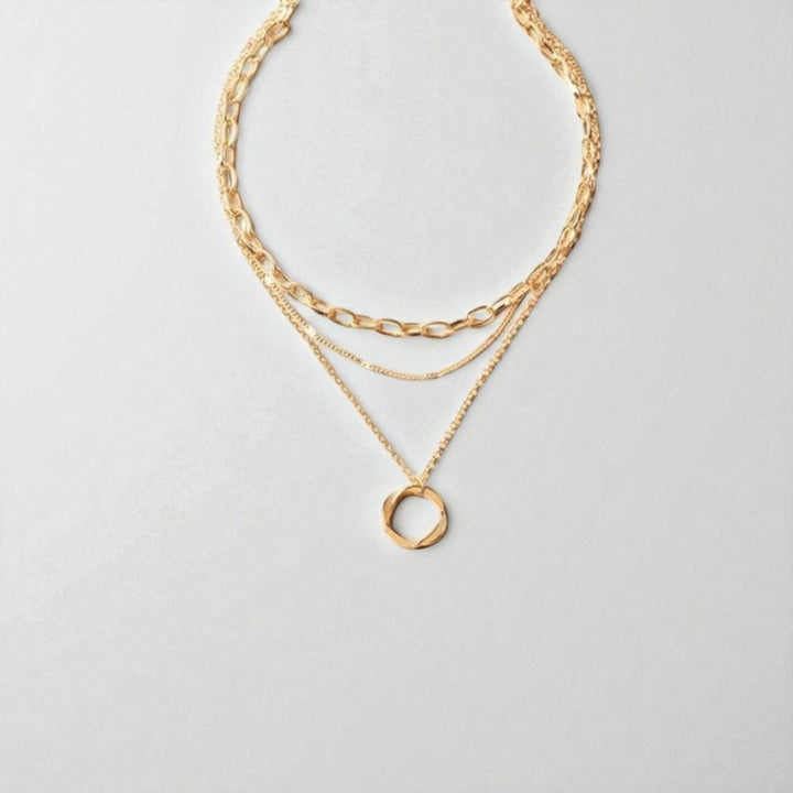 Retro Gold Layered Necklace