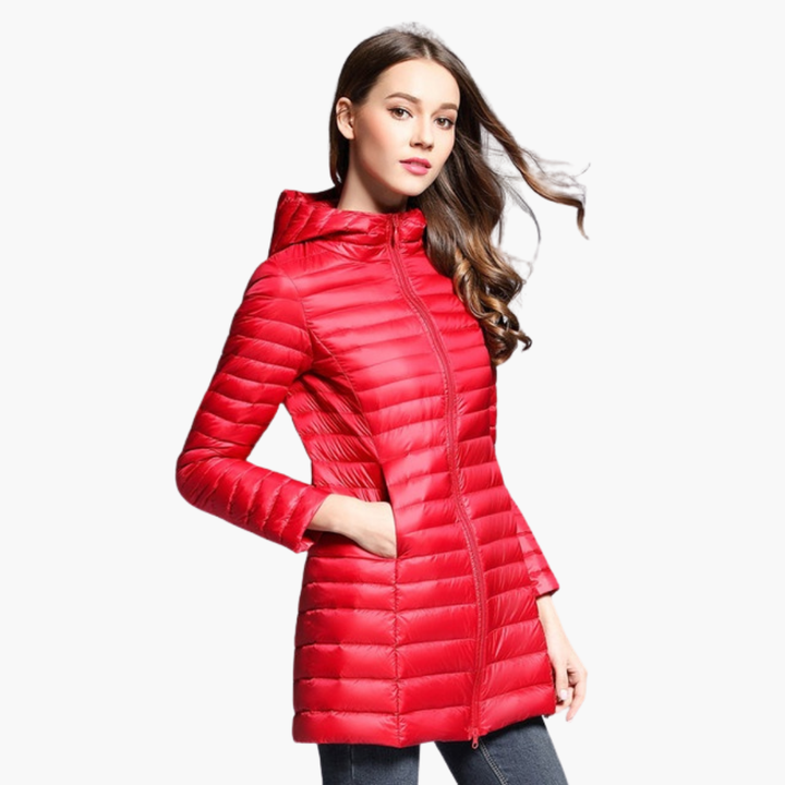 Elara | Slim Hooded Down Jacket
