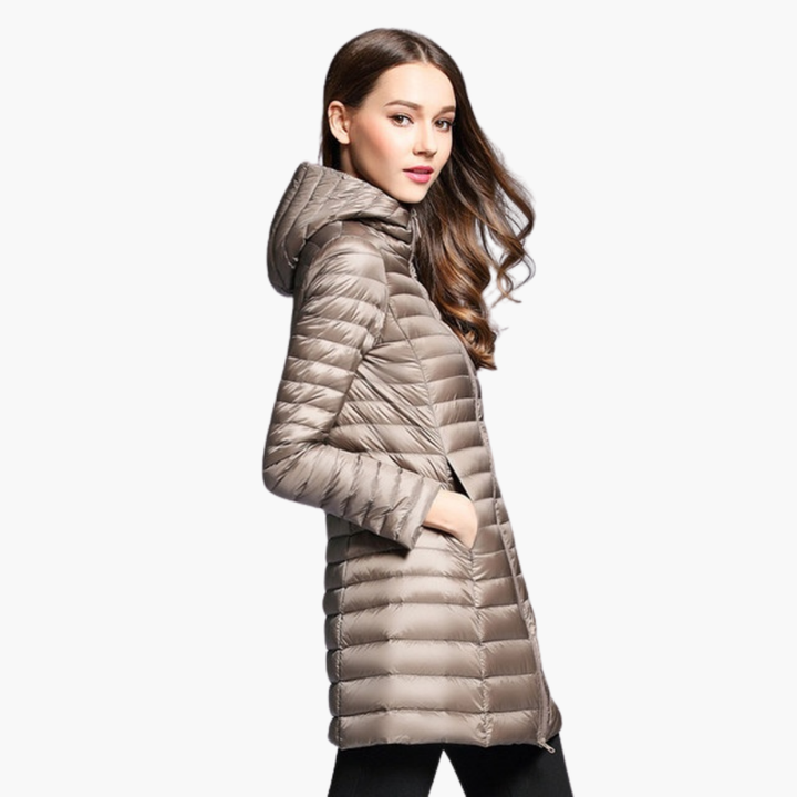Elara | Slim Hooded Down Jacket