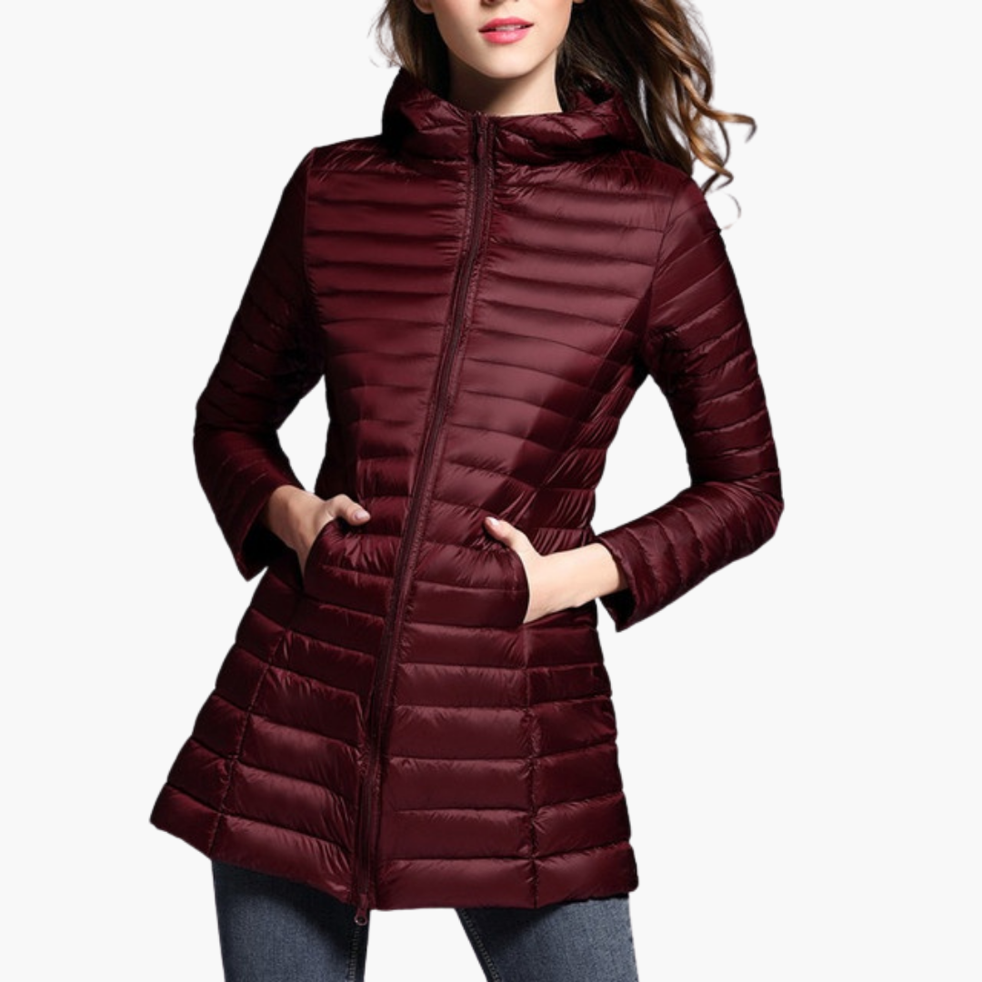 Elara | Slim Hooded Down Jacket