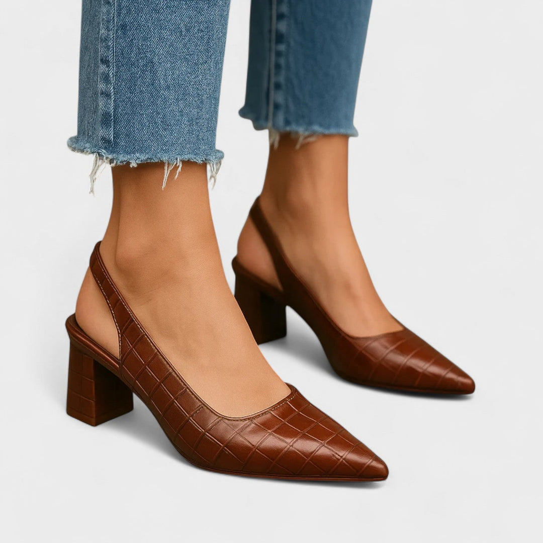 Vera – Crocodile high heel shoes