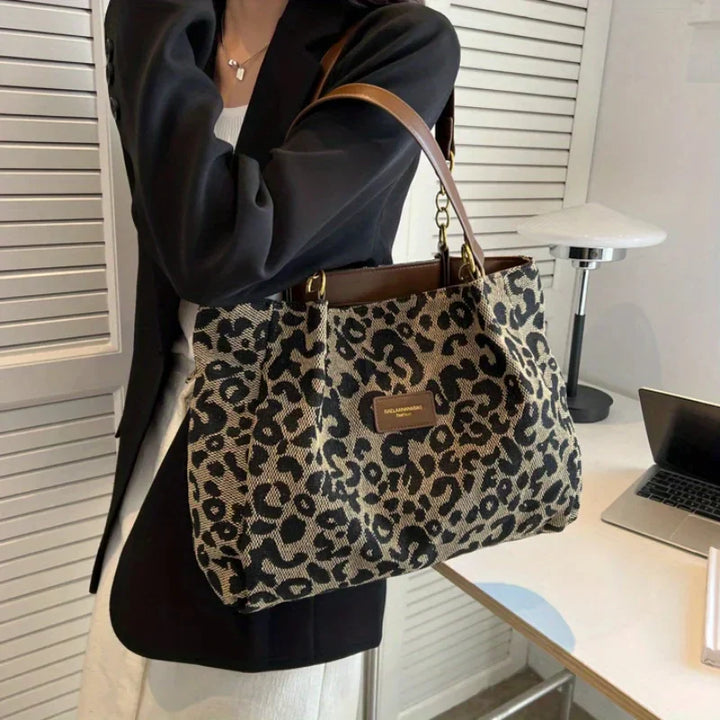 Leonora – Leopard Charm Tote