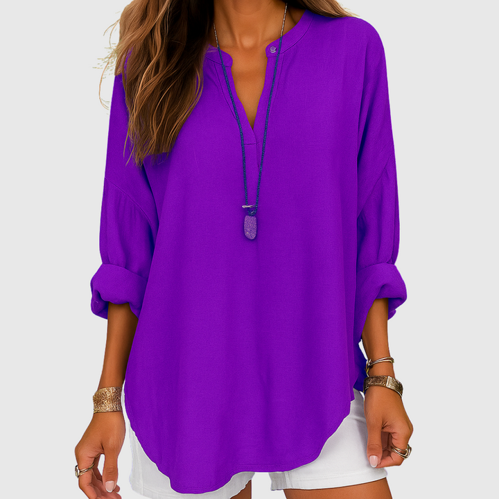 Daisy Loose Cotton Beach Shirt for Women