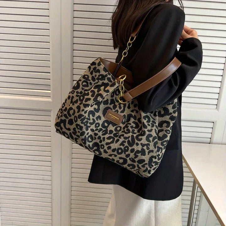 Leonora – Leopard Charm Tote