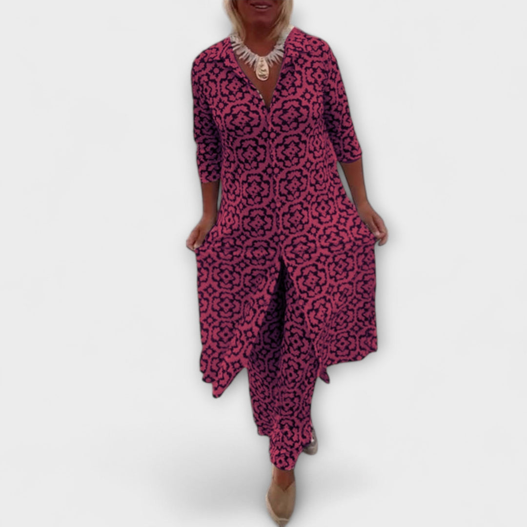 Camilla – Geometric Print Two-Piece Set