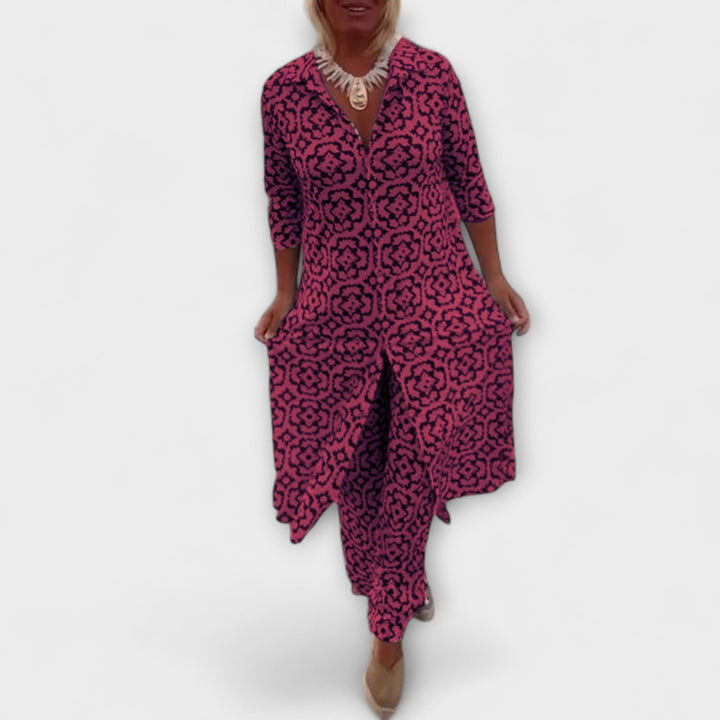 Camilla – Geometric Print Two-Piece Set