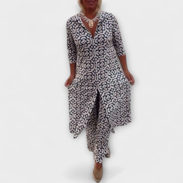 Camilla – Geometric Print Two-Piece Set