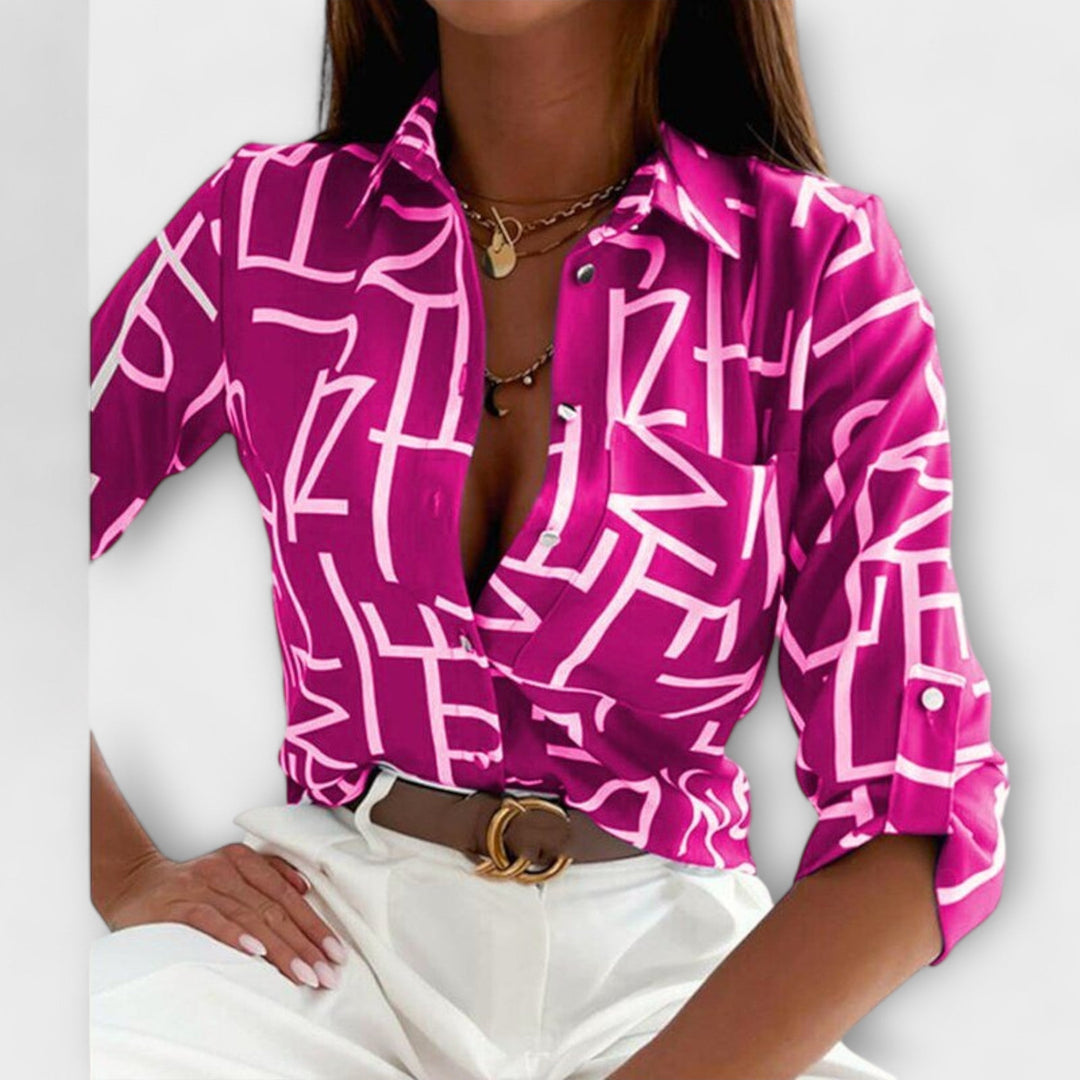 Joy | Blouse with classic collar