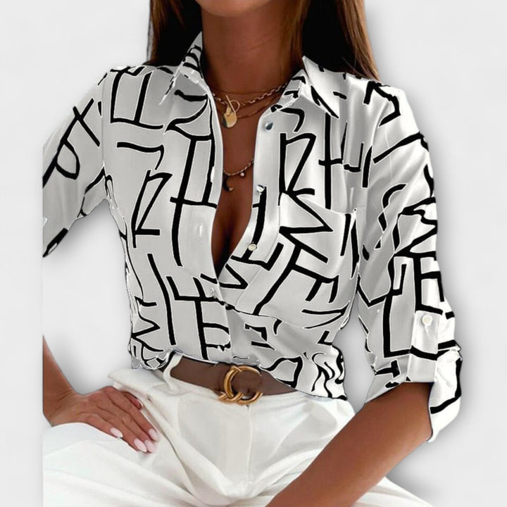 Joy | Blouse with classic collar