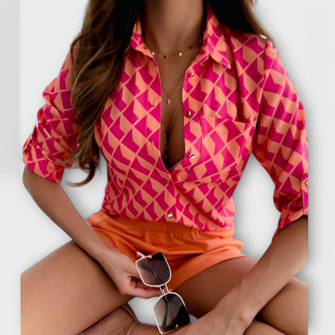 Joy | Blouse with classic collar